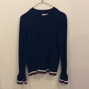 529 long bell sleeve knit sweater.